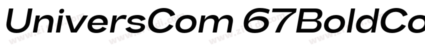 UniversCom 67BoldCon字体转换